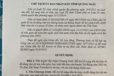 THÔNG BÁO THỎA THUẬN TIỀN ĂN BÁN TRÚ CỦA HỌC SINH NĂM HỌC 2023-2024